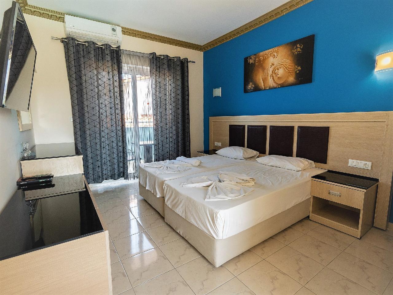 Görögország, Rodosz, Faliraki, Grecian Fantasia Hotel, szoba
