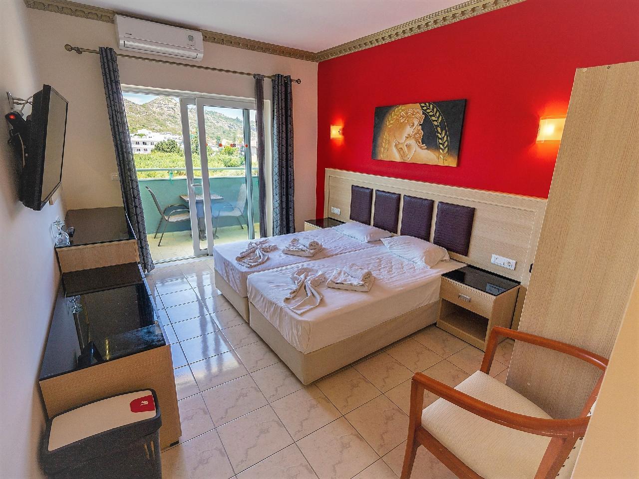 Görögország, Rodosz, Faliraki, Grecian Fantasia Hotel, szoba