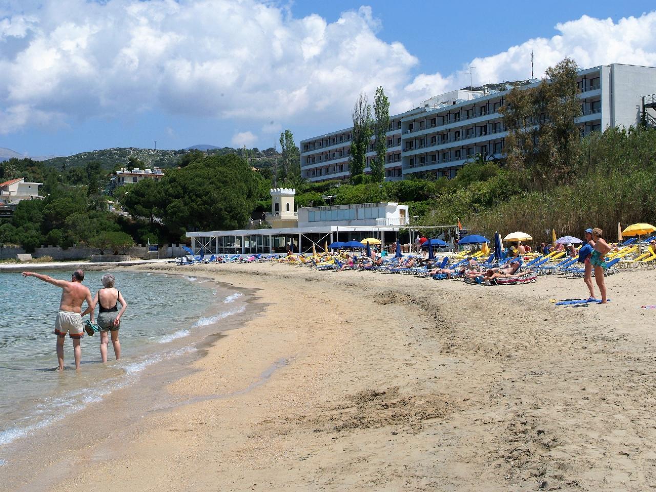 Görögország, Kefalonia, Lassi, Mediterranee Hotel, tengerpart