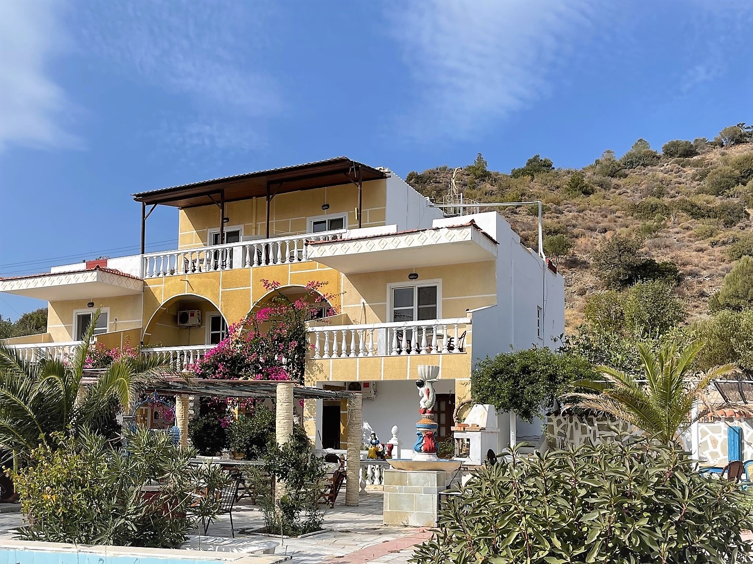 Görögország, Karpathos, Pigadia, Irene Apartmanház, külső