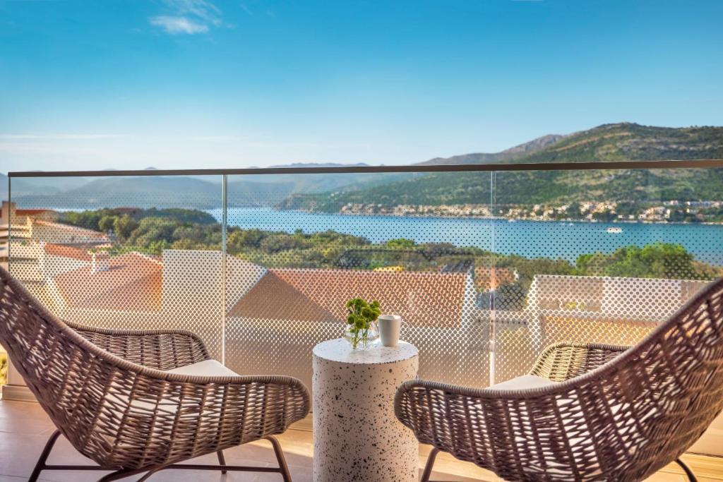 Horvátország, Dubrovnik, Valamar Tirena Hotel, erkély