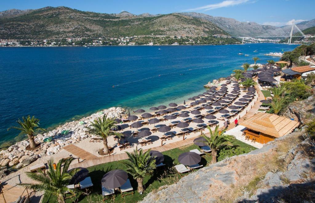 Horvátország, Dubrovnik, Valamar Tirena Hotel, tengerpart