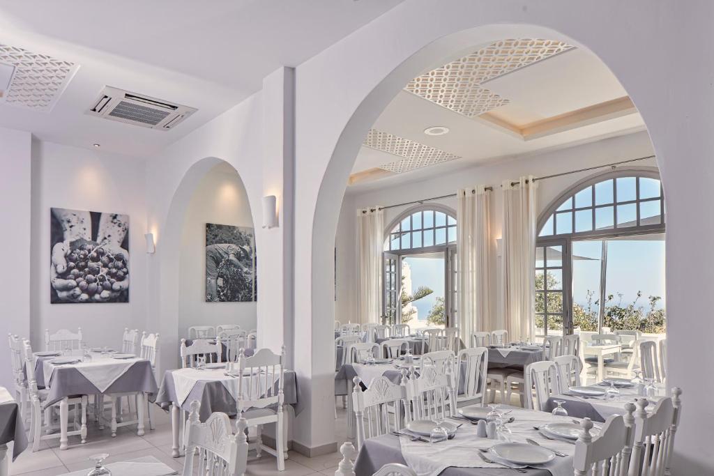 Görögország, Santorini, Fira, Santorini Palace Hotel, étterem