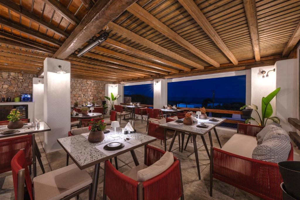 Görögország, Santorini, Vourvoulos, Anema Hotel, étterrem