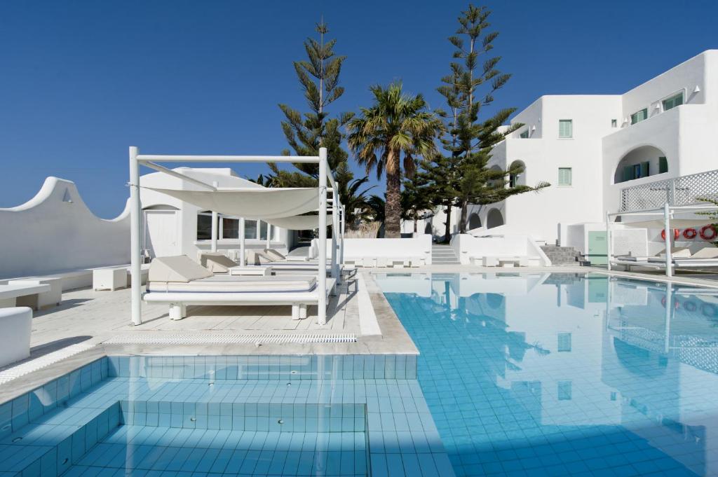Görögország, Santorini, Fira, Daedalus Hotel, medence