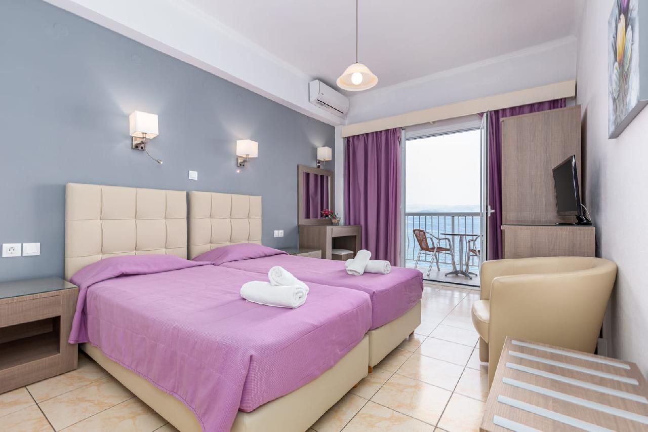 Görögország, Korfu, Perama, Oasis Hotel. szoba